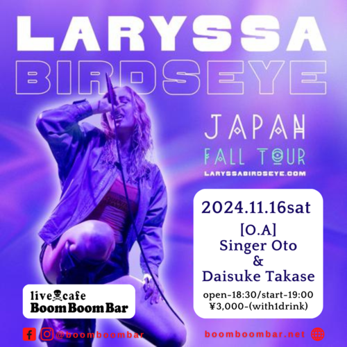 「『Laryssa Birdseye JAPAN FALL TOUR』」の画像